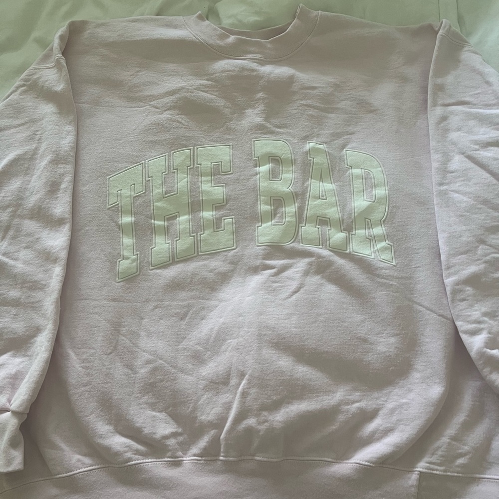 ‘The Bar’ pink sweatshirt